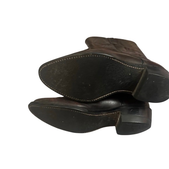VTG 80s Red Wing Cowboy‎ Boots 2892 Men\'s 8D Brown Leather Goodyear Welt Western main image 4